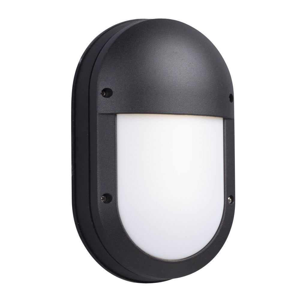 8-5/8" OVAL OUTDOOR BK AC LED Dimmable