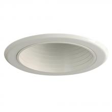 Galaxy Lighting 309WH - 5" Line Voltage One Piece Step Baffle - White