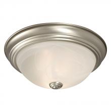 Galaxy Lighting 625031PT PL13 - Flush Mount Ceiling Light - in Pewter finish with Marbled Glass