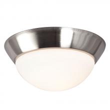Galaxy Lighting 626101BN-113NPF - Flush Mount Ceiling Light - in Brushed Nickel finish with White Glass