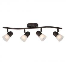 Galaxy Lighting 754174OBZ/FR - 4 Light Track Light - Old Bronze with Frosted Glass