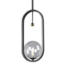 Galaxy Lighting 924754BK - Mini Pendant BK w/6", 12" & 18" Ext. Rods