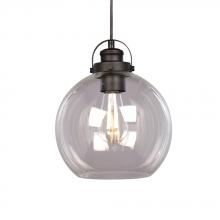 Galaxy Lighting 926374BK - 1L Mini-Pendant BK