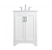  VF17024WH - 24 Inch Single Bathroom Vanity in White