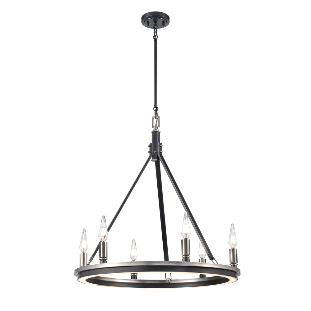 Aletheia Hybrid CCT 6 Light Chandelier