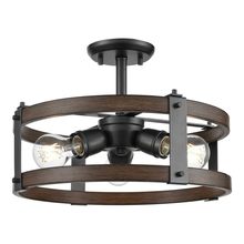 DVI DVP40312GR+IW - Oakhurst 3 Light Semi-Flush Mount