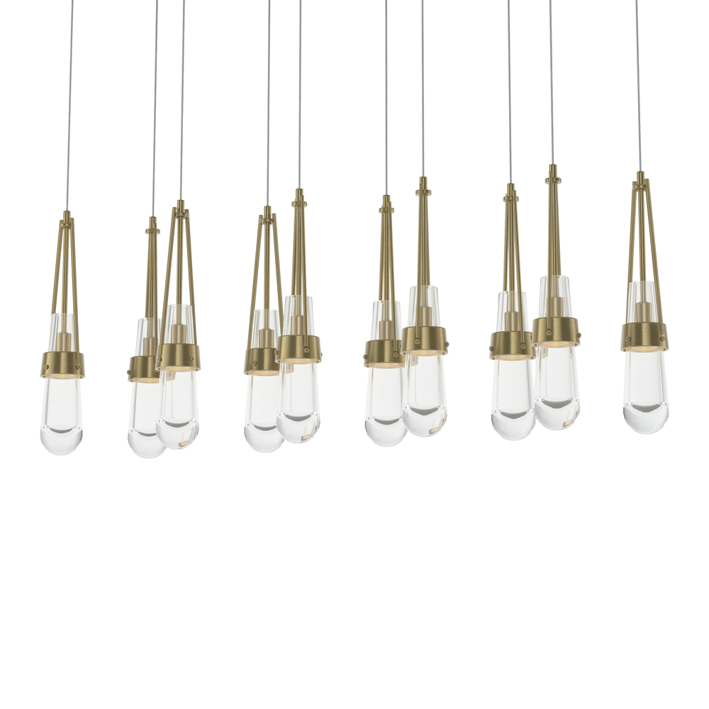 Link 10-Light Clear Glass Pendant