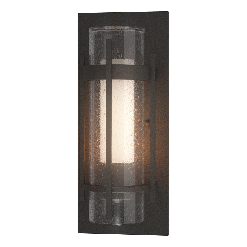 Torch  Seeded Glass Small Outdoor Sconce