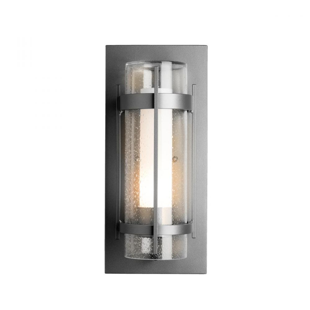 Torch  Seeded Glass Outdoor Sconce