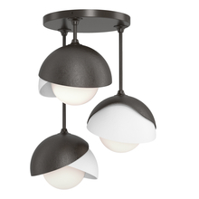 Hubbardton Forge - Canada 121374-SKT-14-02-GG0711 - Brooklyn 3-Light Double Shade Semi-Flush