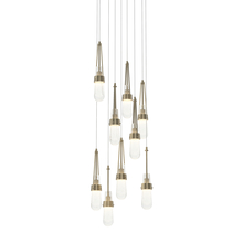 Hubbardton Forge - Canada 131100-SKT-LONG-84-YG0434 - Link 9-Light Blown Glass Pendant