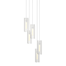 Hubbardton Forge - Canada 131124-SKT-LONG-02-ZM0065 - Exos Glass 5-Light Pendant