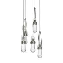 Hubbardton Forge - Canada 131127-SKT-LONG-85-ZM0434 - Link 5-Light Clear Glass Pendant