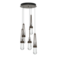 Hubbardton Forge - Canada 131127-SKT-STND-05-ZM0434 - Link 5-Light Clear Glass Pendant