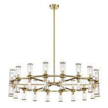 Alora Lighting CH309036NBCG - Revolve Clear Glass/Natural Brass 36 Lights Chandeliers