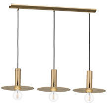 Eglo Canada 900732A - 3 LT Open Bulb Pendant w/ Brushed Gold Finish