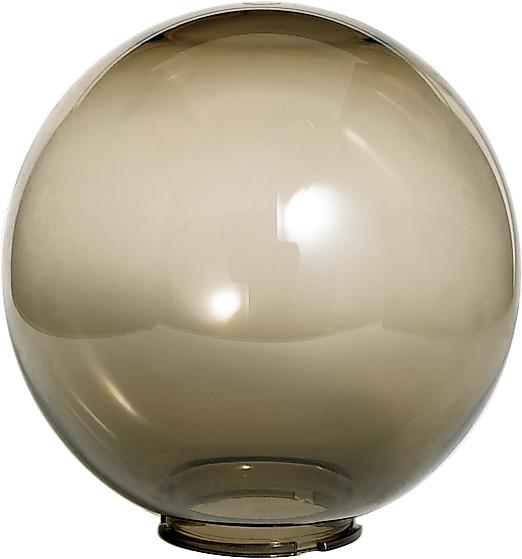 10 Inch Smoke Acrylic Globe; 10 inch Diameter; 4 inch Fitter