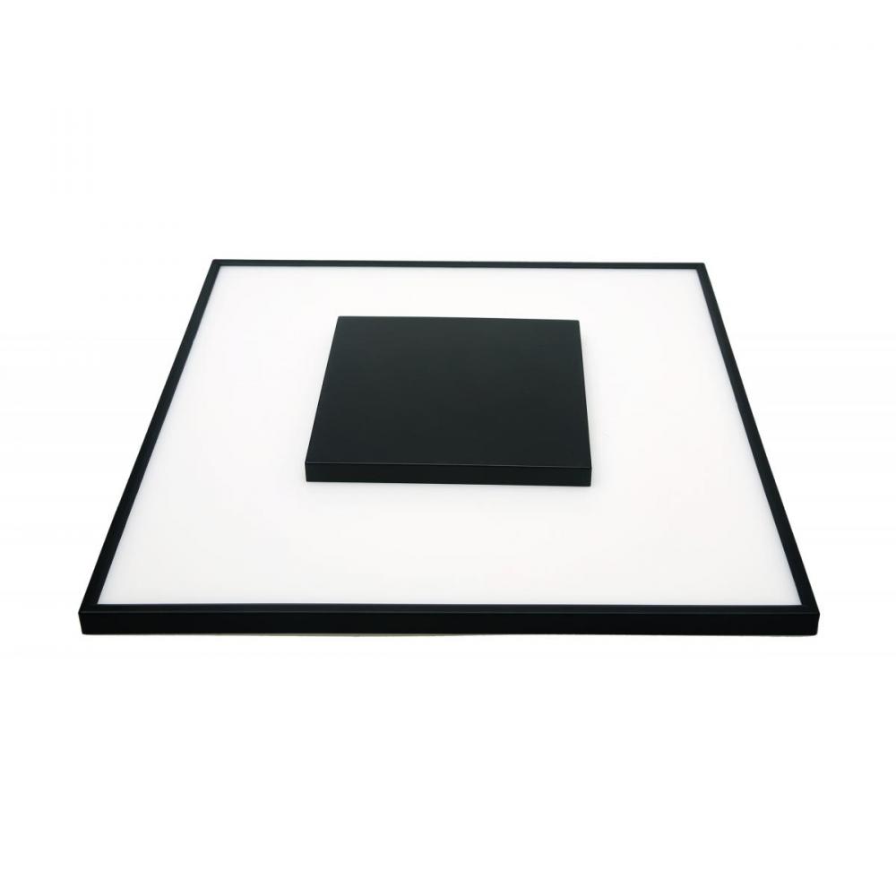 26 watt; 13" Flush Mount LED Fixture; Square Shape; Black Finish