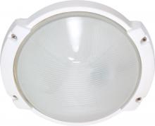 Nuvo 60/516 - 1 Light - 11" Oblong Round Bulkhead - Semi Gloss White Finish