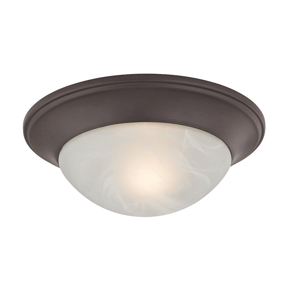 Thomas - Flushmounts 12'' Wide 1-Light Flush Mount - Oil Rubbed Bronze