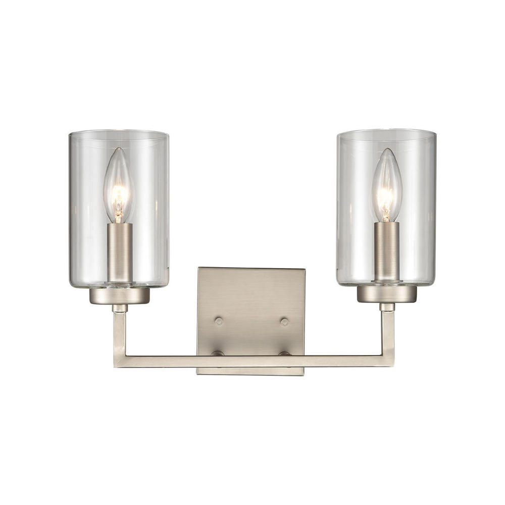 Thomas - West End 14.5'' Wide 2-Light Vanity Light - Brushed Nickel