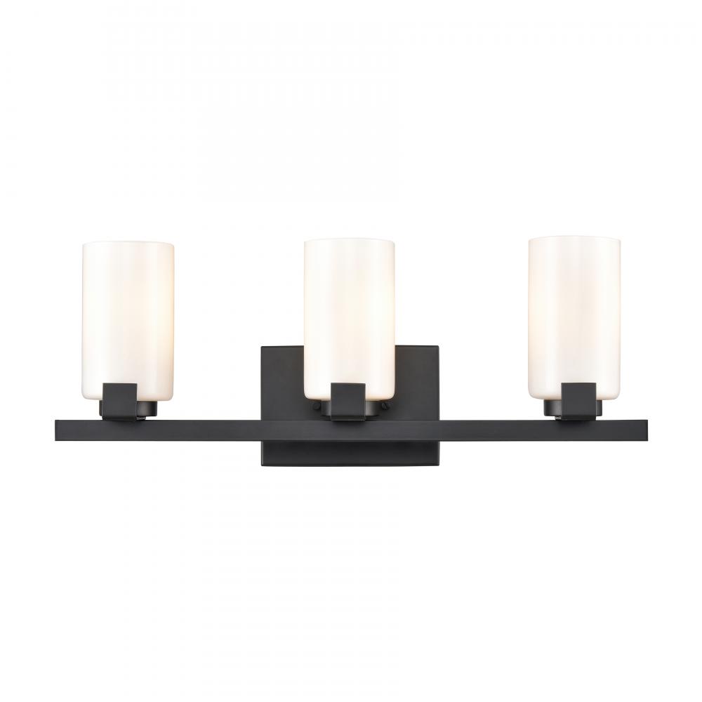 Dressler 22'' Wide 3-Light Vanity Light - Matte Black