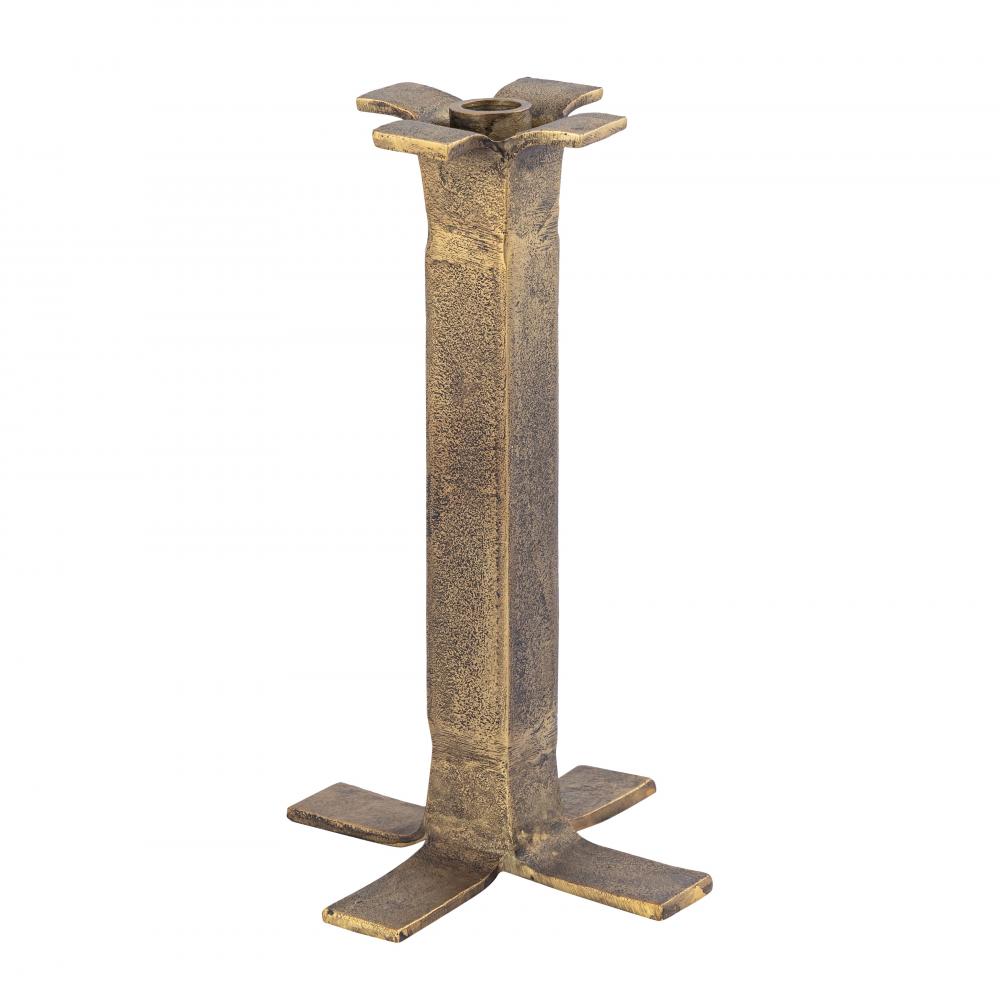 Splay Candleholder - Medium Aged Brass