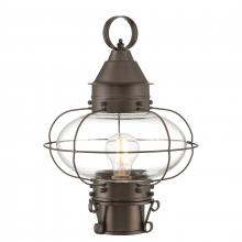 ELK Home 1321-BR-CL - Cottage Onion 14.75'' High 1-Light Outdoor Post Light - Bronze