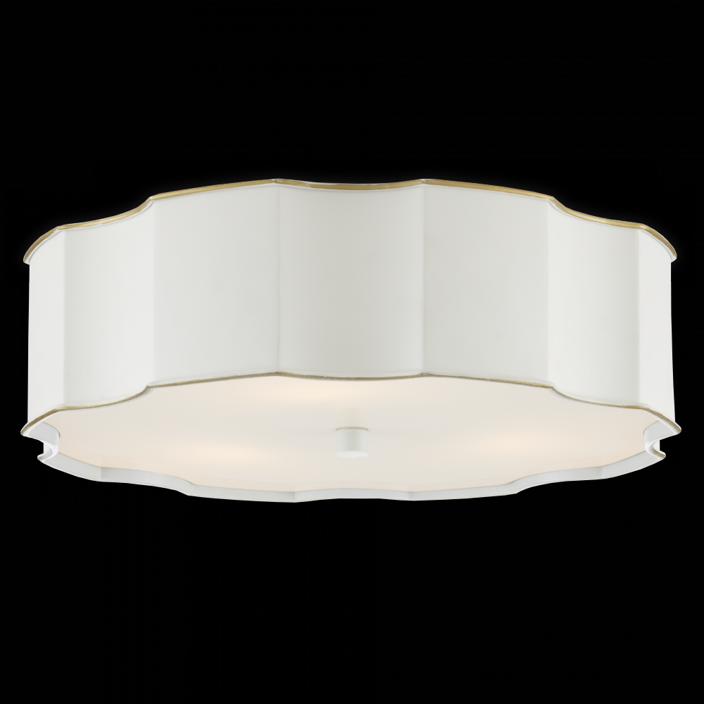 Wexford White Flush Mount