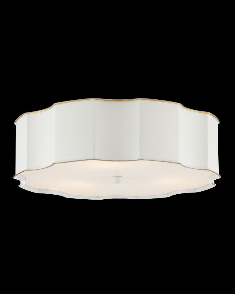 Wexford White Flush Mount