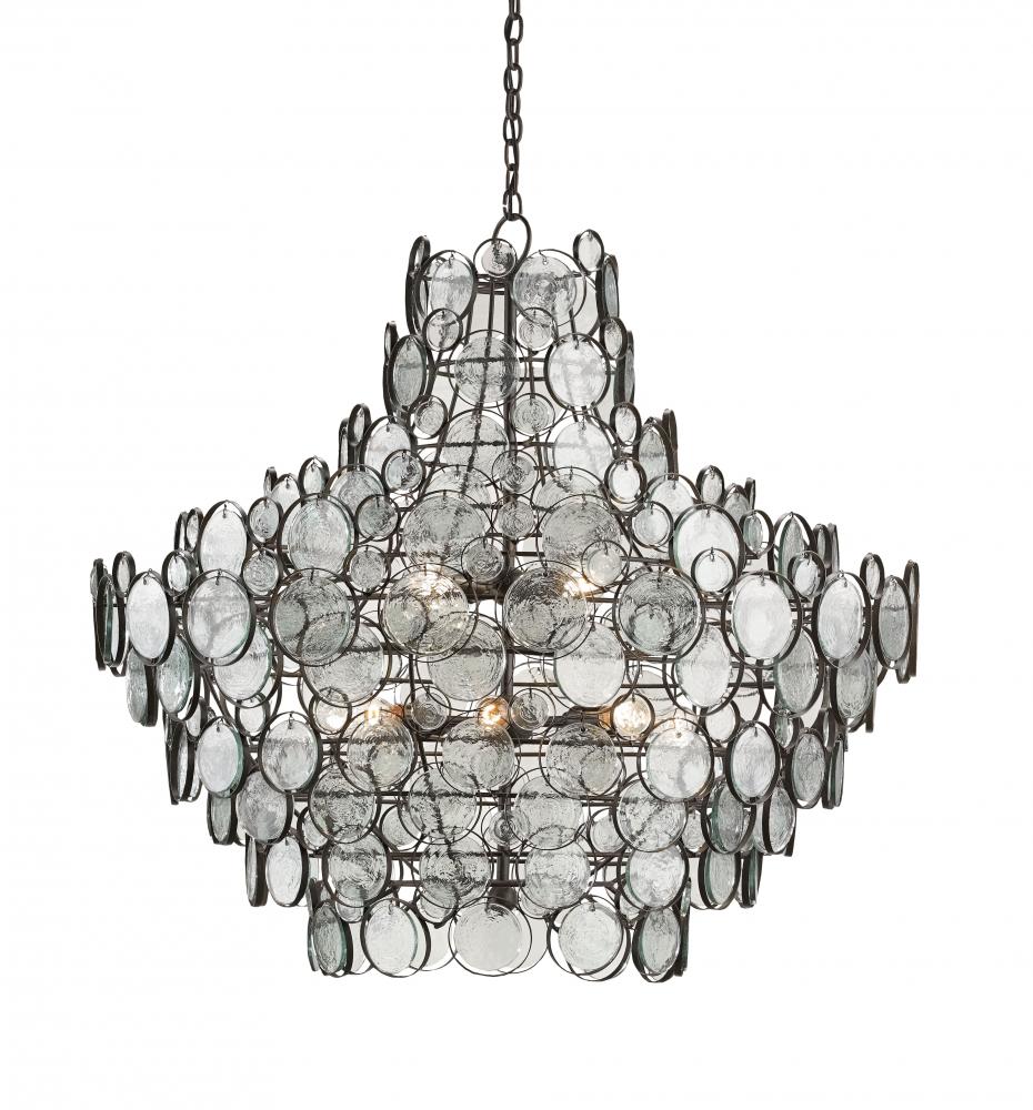 Galahad Large Recycled Glass Chandelier