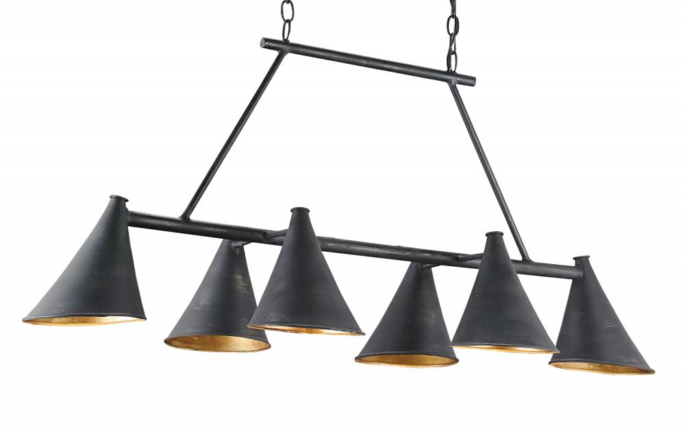 Culpepper Black Rectangular Chandelier