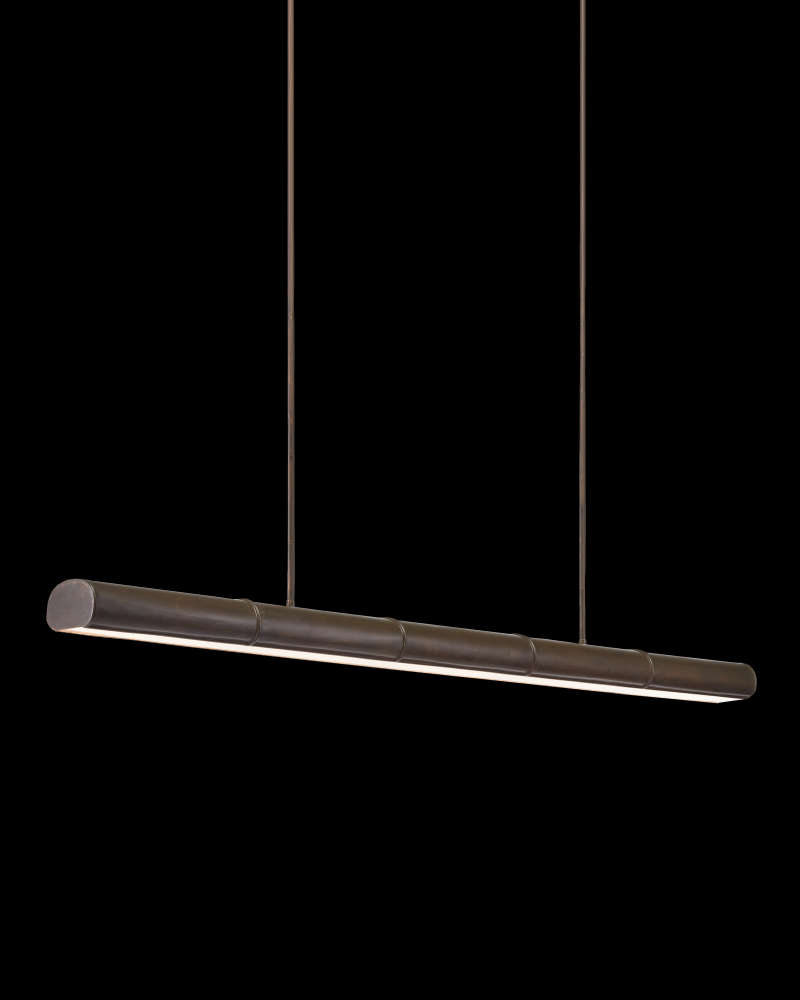 Lyon Large Bronze Linear Chandelier