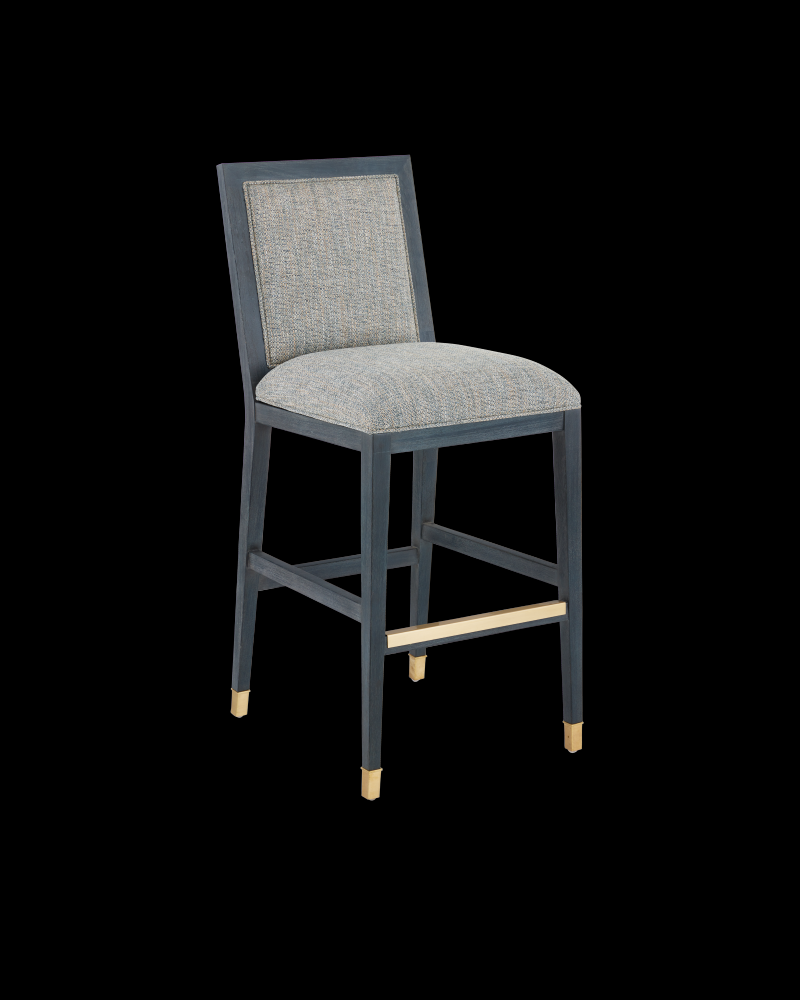 Santos Vintage Navy Bar Stool, Barrett Dusk