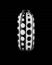 Currey 1200-0584 - Cicero Large Black & White Vase