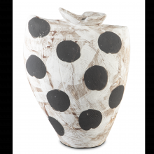 Currey 1200-0709 - Dots Medium White & Black Bowl