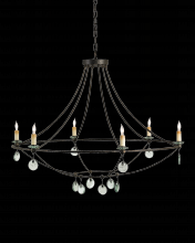 Currey 9921 - Novella Large Black Chandelier